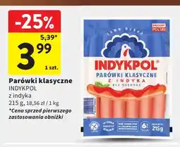 Intermarche Parówki klasyczne z indyka Indykpol oferta