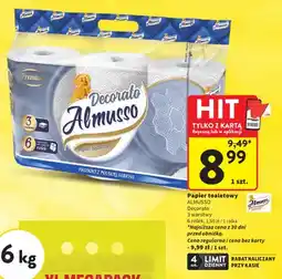 Intermarche Papier toaletowy Decorato 3 warstwy 6-pak Almusso oferta