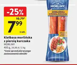 Intermarche Kiełbasa morlińska z piersią kurczaka Morliny oferta
