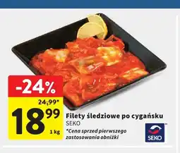 Intermarche Filety śledziowe po cygańsku Seko oferta
