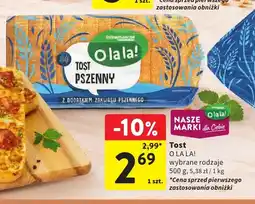 Intermarche Tost O la la! oferta