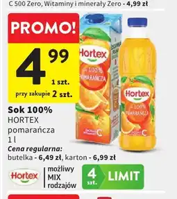Intermarche Sok pomarańcza Hortex 100% oferta
