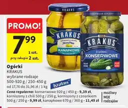 Intermarche Korniszony z chili Krakus oferta