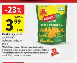 Intermarche Krakersy mini Lajkonik oferta