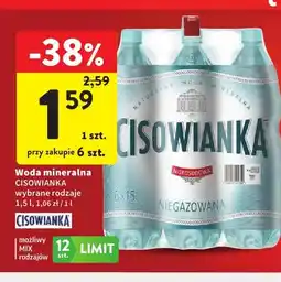 Intermarche Woda mineralna Cisowianka oferta