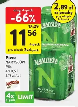 Intermarche Piwo Namysłów Pils 4-pak oferta
