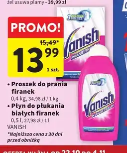 Intermarche Proszek do prania firanek Vanish oferta