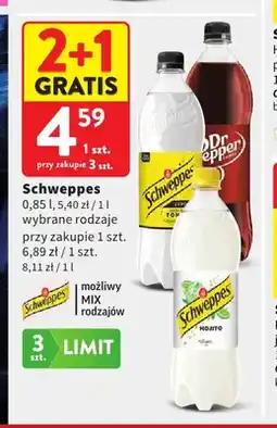 Intermarche Napój gazowany Schweppes oferta