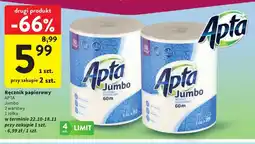 Intermarche Ręcznik papierowy Jumbo 2 warstwy Apta oferta