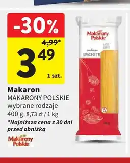 Intermarche Makaron spaghetti Makarony Polskie oferta