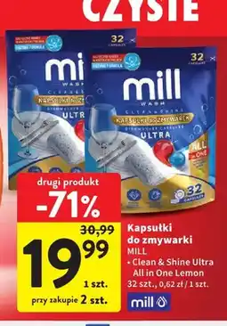 Intermarche Kapsułki do zmywarki Clean & Shine Ultra All in One Lemon Mill oferta