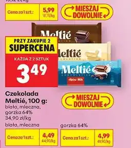 Biedronka Czekolada Meltie, 100 g oferta