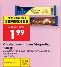 Biedronka Chałwa sezamowa Magnetic, 100 g oferta