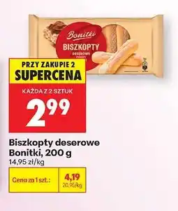 Biedronka Biszkopty deserowe Bonitki, 200 g oferta