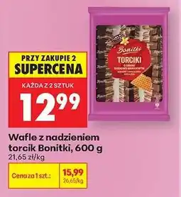 Biedronka Wafle z nadzieniem torcik Bonitki, 600 g oferta