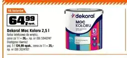 OBI Farba lateksowa Dekoral Moc Koloru oferta