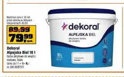 OBI Farba akrylowa Dekoral Alpejska Biel oferta
