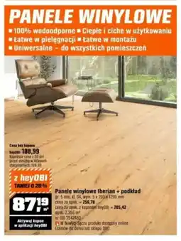 OBI Panele winylowe Iberian + podkład oferta
