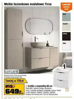 OBI Szafka z umywalką 60 cm Tirso Cersanit oferta