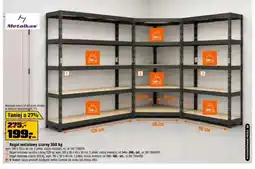 OBI Regał metalowy czarny 300 kg 180x120x40 cm Metalkas oferta