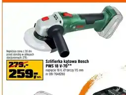 OBI Szlifierka kątowa Bosch Pws 18V-70 oferta