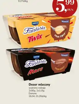 Market Point Deser mleczny Fantasia Twix 2-pak Danone oferta