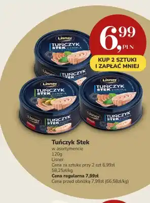 Tuńczyk stek z kroplą sosu własnego Lisner