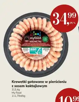 Market Point Krewetki gotowane w pierścieniu z sosem koktajlowym My Food oferta