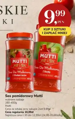 Market Point Sos pomidorowy z bazylią Mutti oferta