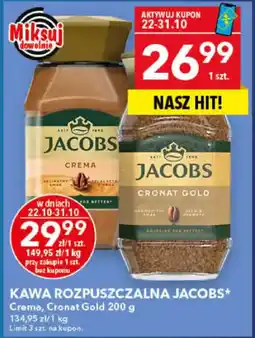 Lewiatan Kawa Rozpuszczalna Jacobs* Crema, Cronat Gold oferta
