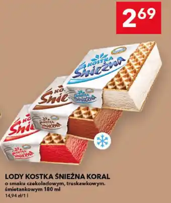 Lody Kostka Śnieżna Koral