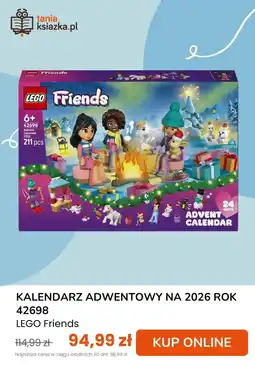 taniaksiazka.pl Kalendarz adwentowy na 2026 Rok lego friends oferta