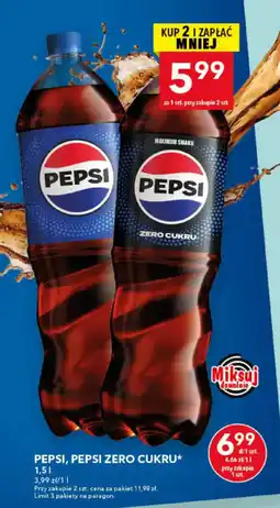 Lewiatan Pepsi, Pepsi Zero Cukru oferta