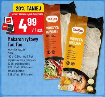 Makaron ryżowy wstążki Tao