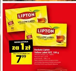 Twój Market Herbata Lipton Yellow Label 50T oferta