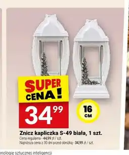 Twój Market Znicz kapliczka S-49 biała oferta