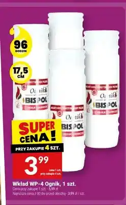 Twój Market Wkład do zniczy WP-4 Ognik Bispol 17,5 cm oferta