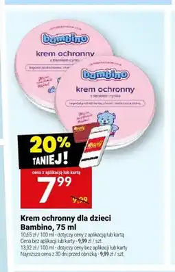 Twój Market Krem ochronny dla dzieci z tlenkiem cynku Bambino oferta