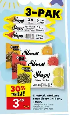 Twój Market Chusteczki nawilżane Sleepy Citrus Garden 3-pak oferta
