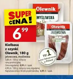 Twój Market Kiełbasa z szynki Olewnik myśliwska oferta