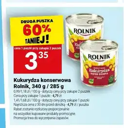 Twój Market Kukurydza konserwowa super słodka Rolnik oferta
