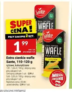 Twój Market Extra cienkie wafle Sante ryżowe oferta