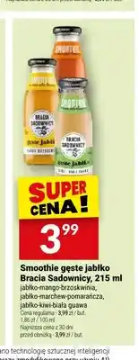 Twój Market Smoothie gęste jabłko Bracia Sadownicy jabłko-mango-brzoskwinia oferta