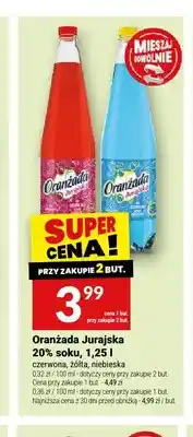 Twój Market Oranżada Jurajska 20% soku żółta oferta