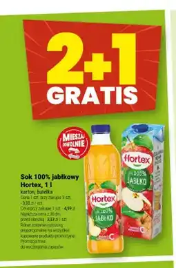 Twój Market Sok 100% jabłkowy Hortex butelka oferta
