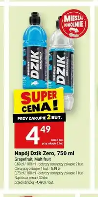 Twój Market Napój Dzik Zero Grapefruit oferta
