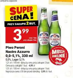 Twój Market Piwo bezalkoholowe Peroni Nastro Azzurro oferta