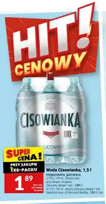 Twój Market Woda gazowana Cisowianka oferta