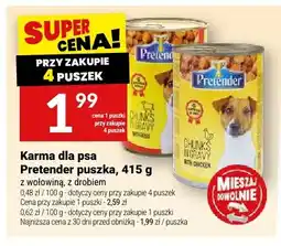 Twój Market Karma dla psa Pretender puszka z wołowiną oferta