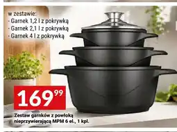Twój Market Zestaw garnków z powłoką nieprzywierającą Mpm 6 el oferta